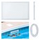 Guotwozi Skimmer Guard Kit Pool Skimmer Net Leaf Skimmer Catcher Shield Protective Spring Action Net System Leaf Protection Debris Prevent Blockage Easy Assembly Durable White