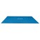 Intex Solar Pool Cover for 18 x 9 Rectangular Frame Outdoor Swimming Pools with Carrying Storage Bag Pool Cover Only Blue