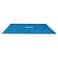Intex Solar Pool Cover for 18 x 9 Rectangular Frame Outdoor Swimming Pools with Carrying Storage Bag Pool Cover Only Blue