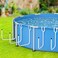 MONMEE 5 Pack Solar Pool Cover Holder Adjustable Solar Cover Hooks Keep Solar Cover Off The Ground LShape Iron Tube Set Fits Framed Above Ground Pools White