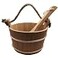 Home Sauna Experience HSE Cedar Large Sauna Bucket Ladle 6L Red Cedar