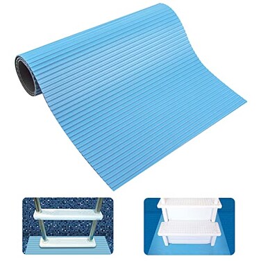 SWIMLINE HYDROTOOLS Protective Pool Ladder Mat for Above Ground Pools Safety Stability for Stairs Steps Ladders Premium Durable Material 9 x 36
