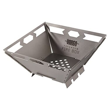 Vargo Titanium Fire Box Ultralight Portable Camping Fire Box