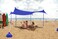 ABCCANOPY Beach Portable Sun Shelter for Beach Camping Trips 10x9 FT Blue