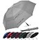 G4Free 62 Inch Portable Golf Umbrella Large Oversize Double Canopy Vented Windproof Waterproof Auto Open Folding UmbrellasGray