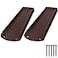 plusgutter Rain Gutter Downspout Splash Block Gutter Downspout Extensions for Water Drainage 24 Gutter Splash Guards Downspout Extender Fixable Down spout Drain Trays with PE Nails2 Pack Brown