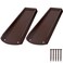 plusgutter Rain Gutter Downspout Splash Block Gutter Downspout Extensions for Water Drainage 24 Gutter Splash Guards Downspout Extender Fixable Down spout Drain Trays with PE Nails2 Pack Brown