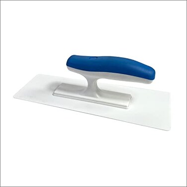 Hanroy Plastic Trowel with Blue Comfortable Grip Handle Includes 4 x 95 Finishing Trowels Lightweight Mounting Suitable for ScrapePlastering and Paint WallsD1147F