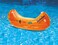 SWIMLINE Inflatable Swimming Pool Float RideOn Mattress Lounger Raft Fun Poolside Relaxation for Crew Canoe Orange 46