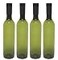 nicebottles Plastic Wine Bottles Screw Caps Green 750ml Pack of 4