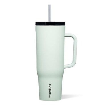 Corkcicle Cruiser Insulated Tumbler Keeps Drinks Cold 20 Hours TripleInsulated Stainless Steel SpillProof Lid Summer Drinkware Gift Keeps Drinks Ice Cold 40 oz Sage Mist