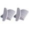 GigaGround 20 PCs Nail Buffers Double Sided Nail Files Buffer Blocks 100180 Grit Portable Washable Sanding Buffing File Arc Shape Grey