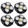TGSBHIO Shaver Replacement Heads Compatible with Microtouch Titanium Head Shaver for Bald Men 4 Pack