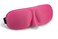 Deluxe Comfort Blink Safe 3D Protective Eye Sleep Mask LightWeight Adjustable Strap Breathable Polyester Sleeping Mask Pink