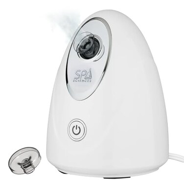 Spa Sciences CIRRA Nano Ionic Facial Steamer with UVC Sanitizing Protection Aromatherapy Function Detox Pores and Boost Circulation Includes an Essential Oil Basket