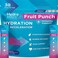 NatureWorks HydroMATE Electrolyte Powder Fruit Punch Hydration Packets Low Sugar 30 Count