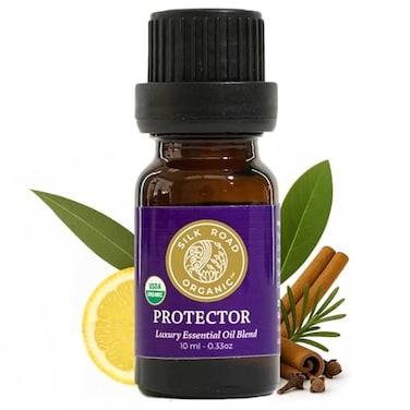 Silk Road Organic Protector Thieves Essential Oil Purifying Immunity Blend 100 Pure USDA Clove Bud Lemon Cinnamon Bark Rosemary Eucalyptus 10 ml Dropper