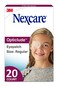 Nexcare Opticlude Eyepatch Regular Size Contoured for Fit Brown 20 Count Pack of 3