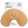 Not Just A Patch Dexcom G7 Adhesive Patches 20 Pack Stelo CGM Sensor Patches with PrecisionCut Hole for Ventilation Beige