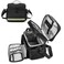 Be-Better Black Double Layer First Aid Bag Medical Bag Empty Emergency First Responder Organizer for NursesHome Health Care EMT