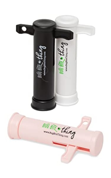 BUG BITE THING Suction Tool Bug Bites and BeeWasp Stings Natural Insect Bite Relief White Black Pink 3Pack