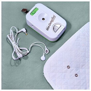 Wet-Stop Wet Detective Bedwetting Kit Incontinence Bedwetting Alarm System Includes 2 Sensor Pads