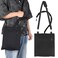 Hoomtree Urine Drainage Bag Holder Catheter Bag Covers with Zipper Pipe Sleeve Adjustable Strap Soft Diving Fabric Easy Access Secure Discreet for Urostomy Foley Catheter UsersBlack