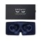 DROWSY Eyelash Protecting Silk Sleep Mask for Natural Lashes Extensions Deep Eye Cups Zero Pressure Total Blackout Full Wraparound Midnight Blue
