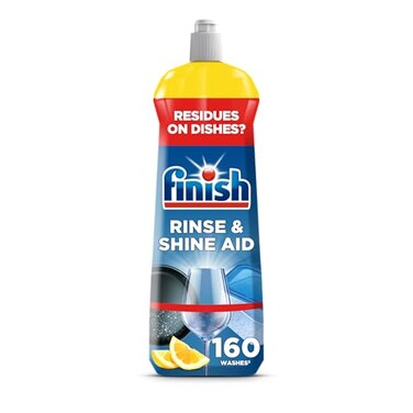 Reckitt Finish Rinse Aid 100 Better Drying Dishwasher Lemon Sparkle 800 ML