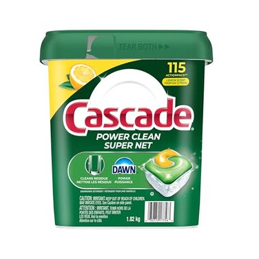 Cascade Power Clean Dishwasher Detergent ActionPacs 115count
