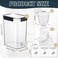 Soaoo 3 Set 87 oz Liquid Laundry Detergent Dispenser with Faucet and Cup Holder Labels Plastic Fabric Softener Container Detergent Drip Catcher for Laundry Room Washing Soap