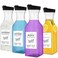 Rrshnsgv Laundry Detergent Dispenser Bottle 53oz with Label4 Pack Liquid Laundry DispenserPlastic Detergent Dispenser for Laundry Room Organization and StorageBlack Lid