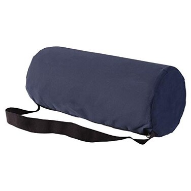 DMI Lumbar Roll Back Support Cushion Pillow Foam Lumbar Cushion with Cover and Strap Navy