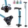 HurryCane HCANEPBC2 Freedom Edition Foldable Walking Cane with T Handle Pastel Blue