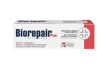 Biorepair Sensitive Teeth Daily Toothpaste 254 Fluid Ounces 75ml Tubes Pack of 3 Italian Import