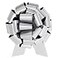 InstaBows Large Gift Bow 12 Pull String Bow Perfect for Gift Wrapping Big Presents Cars Bikes More Silver 1XBow