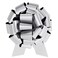 InstaBows Large Gift Bow 12 Pull String Bow Perfect for Gift Wrapping Big Presents Cars Bikes More Silver 1XBow
