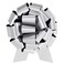 InstaBows Large Gift Bow 12 Pull String Bow Perfect for Gift Wrapping Big Presents Cars Bikes More Silver 1XBow