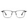 Cyxus Men Blue Light Blocking Glasses Half Rimless Computer Gaming Glasses Black