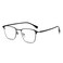 Cyxus Men Blue Light Blocking Glasses Half Rimless Computer Gaming Glasses Black