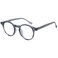 Dollger Blue light glasses for women round Men retro Blue Light eyeglass Blocking Computer Screen Glasses Transparent Grey