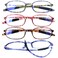 AQWANO 4 Pack Computer Reading Glasses Blue Light Blocking Lightweight TR90 Flexible Frame UV Protection Readers for Women Men 30