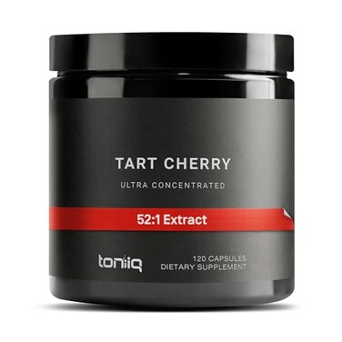 Toniiq Tart Cherry Capsules Ultra High Potency 521 Extract Highly Concentrated ThirdParty Lab Tested for Purity Quality 120 Capsules
