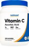 Nutricost Ascorbic Acid Powder Vitamin C 2 LBS Gluten Free NonGMO
