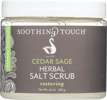 Soothing Touch Cedar Sage Herbal Salt Scrub 20 oz