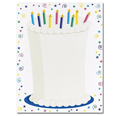 Great Papers! Great Papers Cake Letterhead 80Pack 2014251