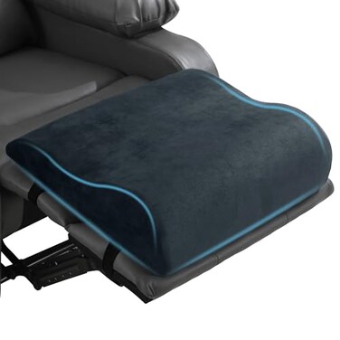HOMBYS Extra Large Recliner Leg Pillow Memory Foam Foot Rest Cushion Wave Shape Recliner Footrest Extender Multi Purpose Back Lumbar Support Pillow for Recliner Bed Sofa CouchGrey