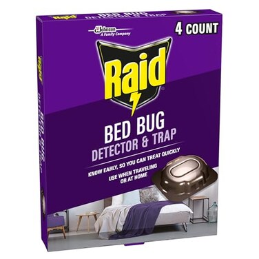 Raid Bed Bug Detector and Trap for Indoor Use 4 Count
