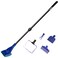 JZMYXA Aquarium Cleaning Tools Kit 5 In 1 Function for Long Deep Fish Tank Adjustable Length Rod Including Algae Scrape Cleaning Sponge 39 Small Fishnet Gravel Rake Plant Fork