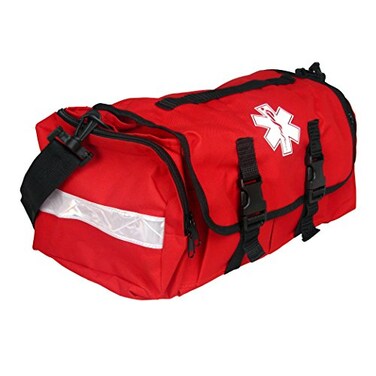 Dixie EMS Dixigear First Responder On Call Trauma Bag WReflectors Red
